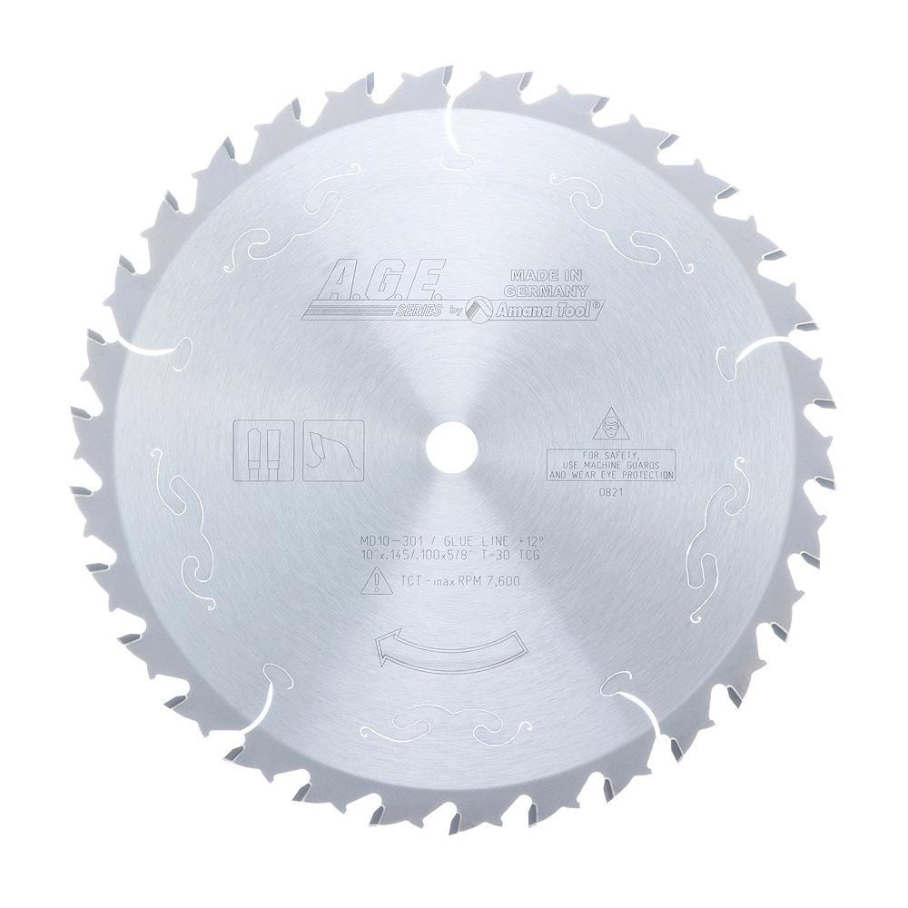 Amana Tool MD10-301 Saw Blade 10" Carbide Tipped Glue Line Ripping Saw Blade 30 Tooth TCG