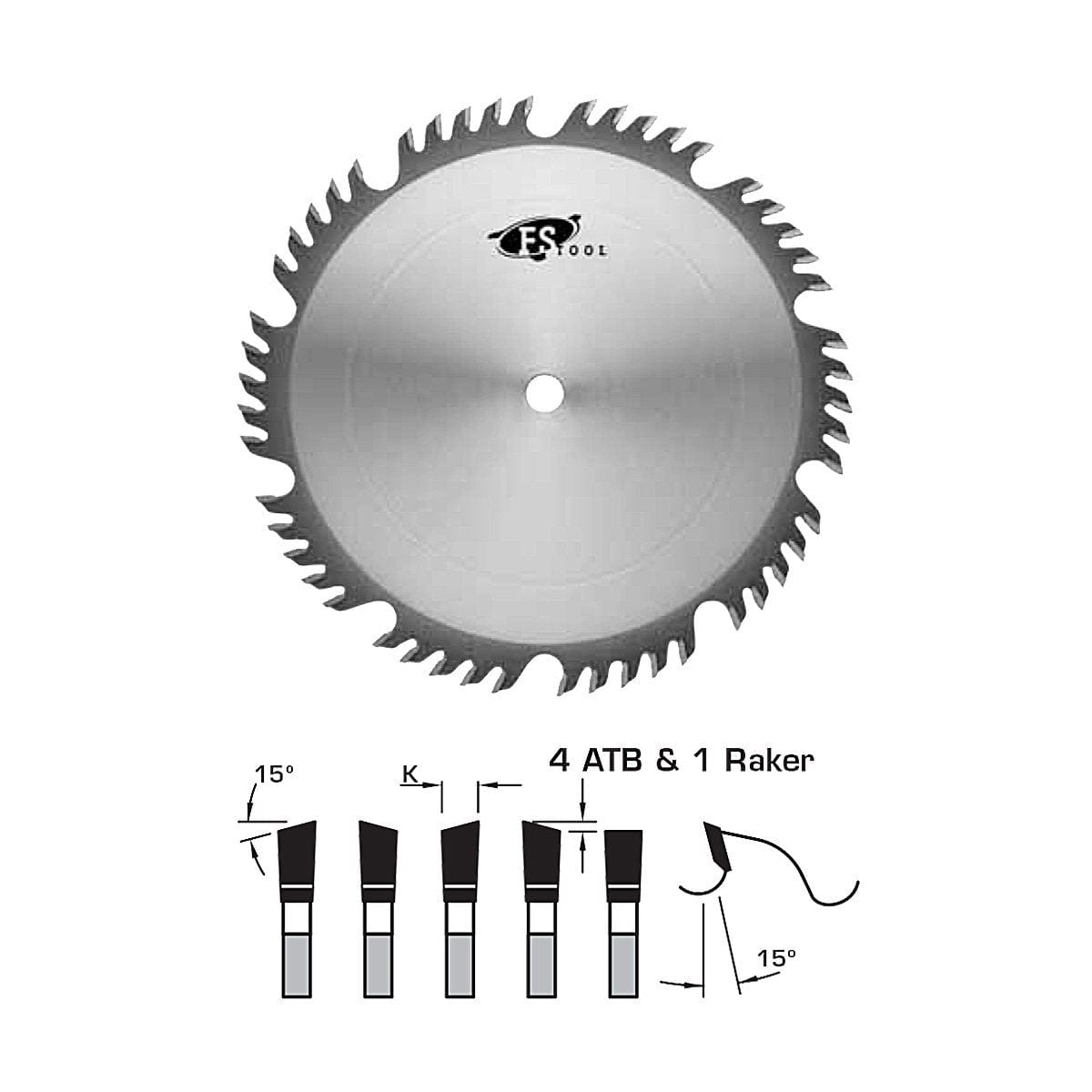FS Tool L55250 Saw Blade Combination Saw Blade 10" 50 Tooth - 5/8" Bore