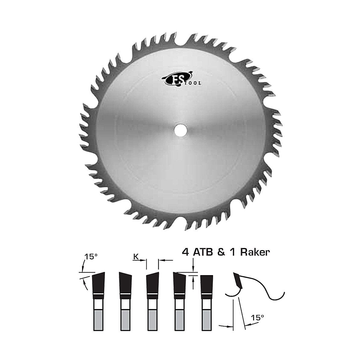 FS Tool L55300-30PH Saw Blade Combination Saw Blade 12" 60 Tooth - 30mm Bore