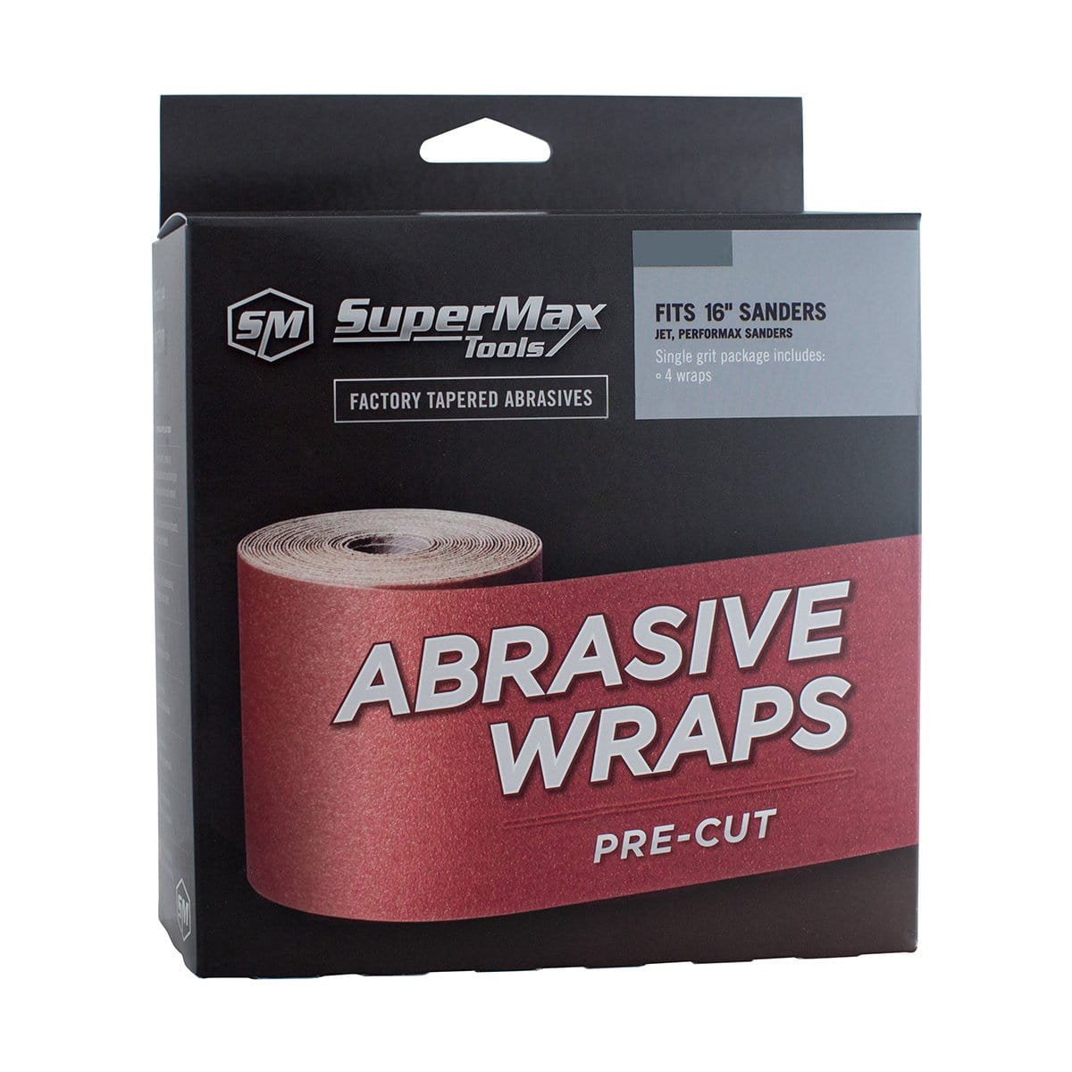 SuperMax Tools 60-6080 Abrasives Wraps 16” Drum Sander Abrasive Wrap 80 Grit