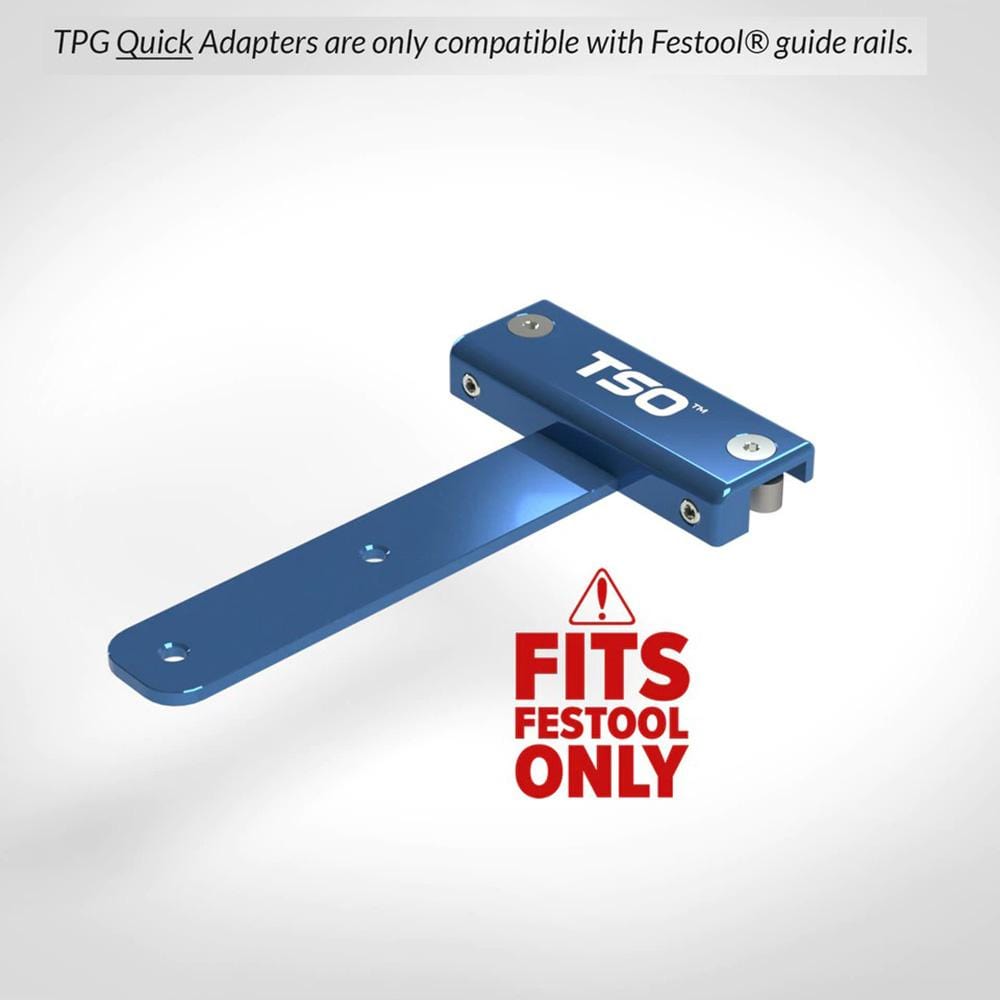 TSO Products 61-388 Guide Rail Accessory Quick Guide Rail Adapter for TPG Parallel Guide System
