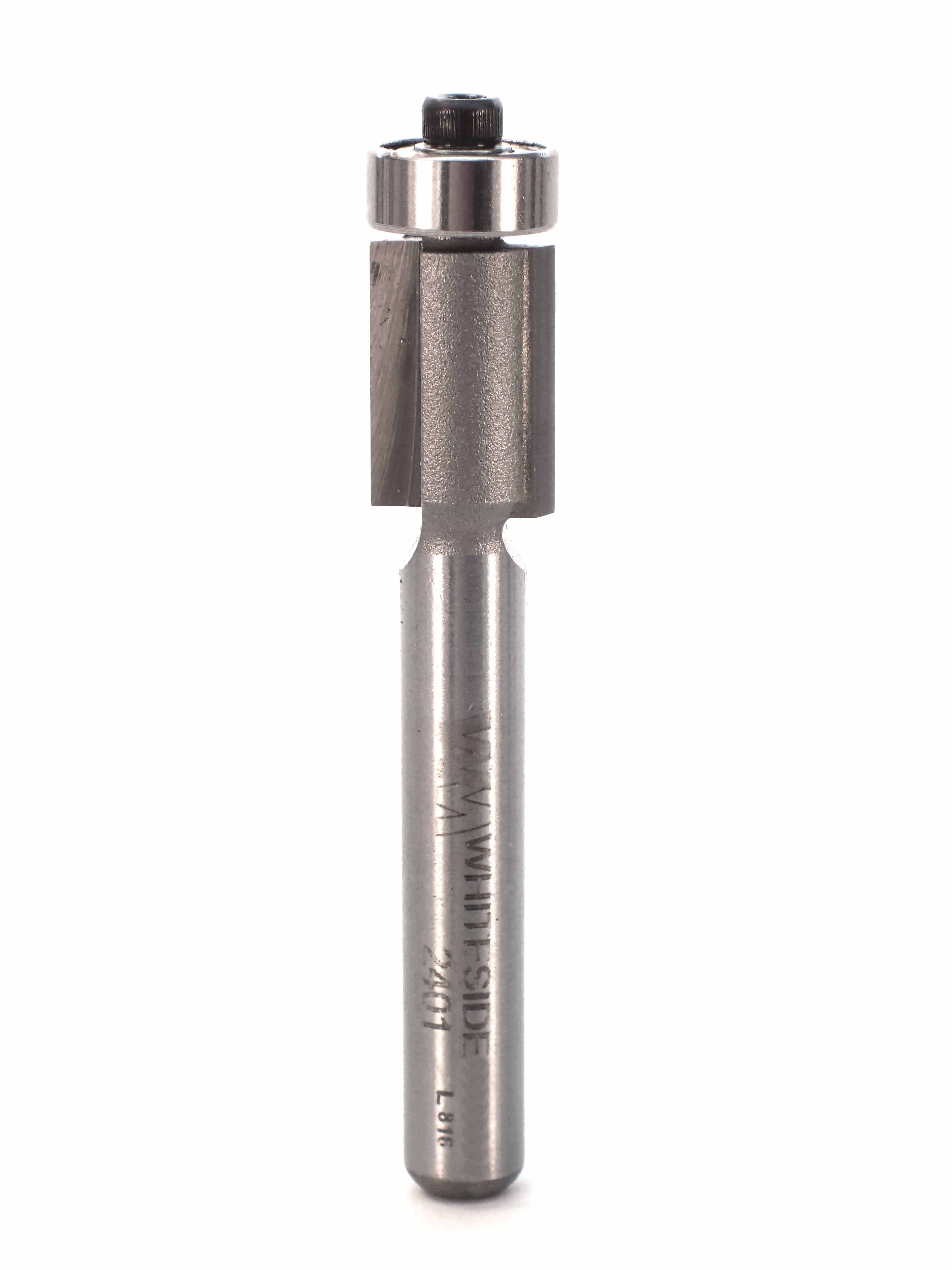 WHITESIDE 2401 Straight Router Bits WHITESIDE 2401 - Flush Trim Bit 3/8CD 1/2CL w/B1 Bearing 1/4SH 2FL