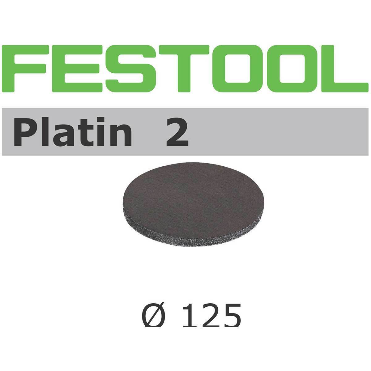 Festool Platin 2 Abrasive Discs for 125mm Sanders 49237*