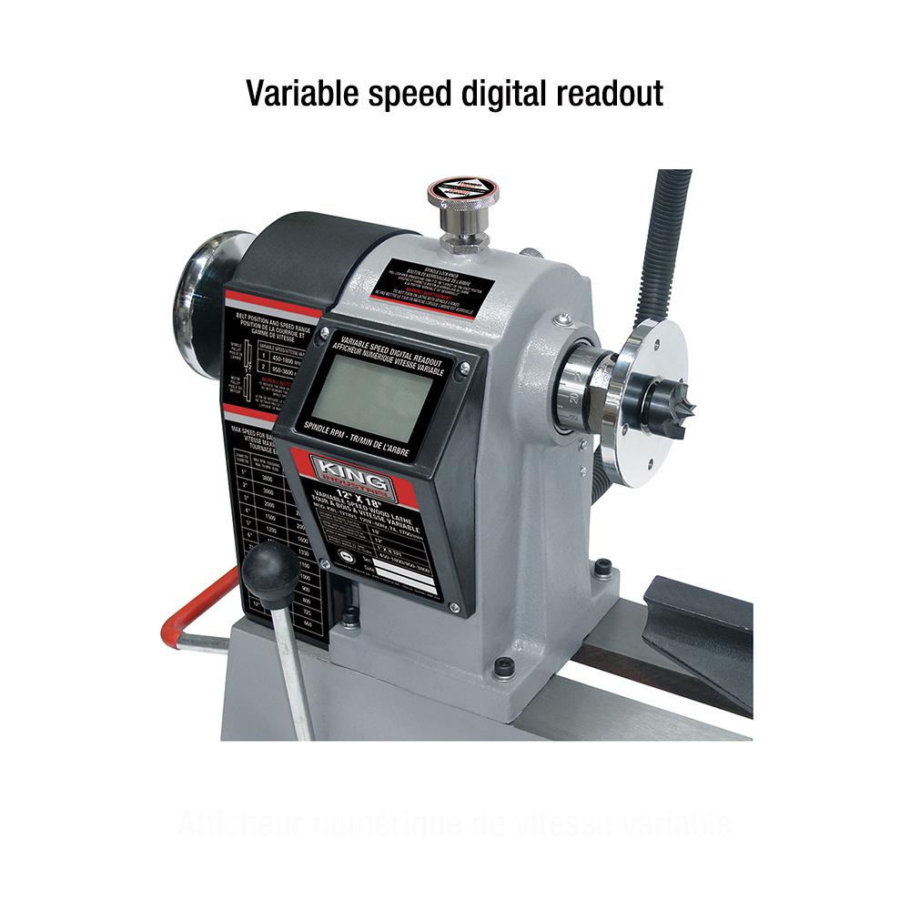 12" x 18" Variable Speed Wood Lathe