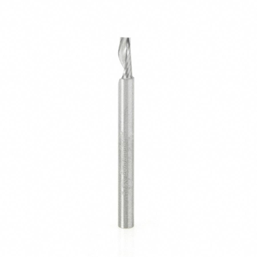 Amana Tool 51406 CNC Router Bit Carbide CNC Spiral 'O' Flute, Aluminum Cutting 1/8 Diameter x 5/16 x 1/8 Shank Up-Cut