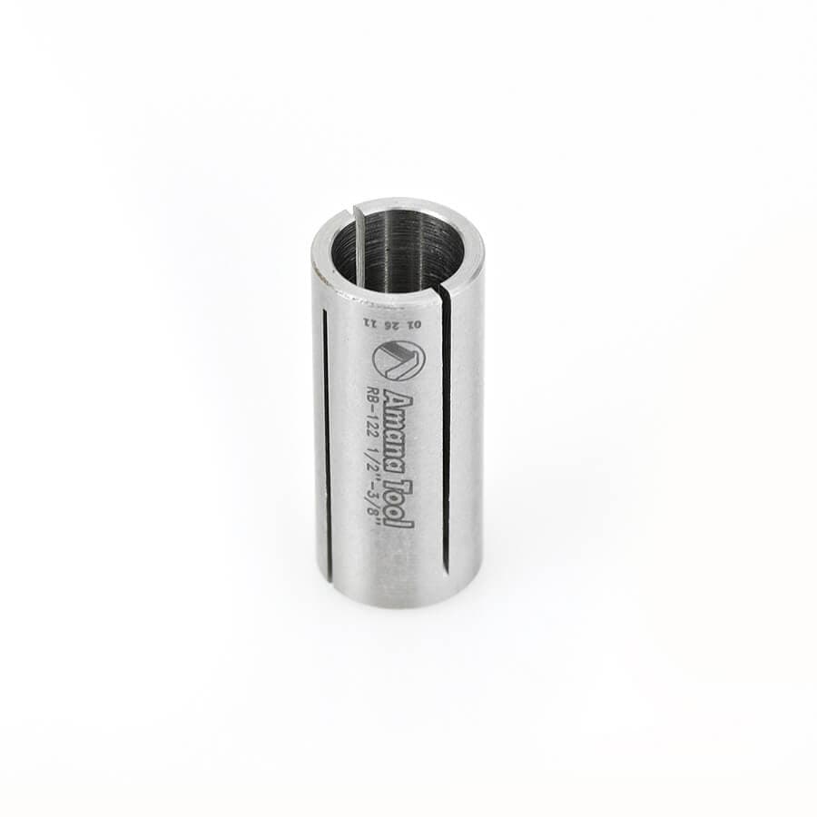 Amana Tool RB-122 Router Bit High Precision Steel Router Collet Reducer 1/2 Overall Diameter x 3/8 Inner Diameter x 1-3/16 Inch Long