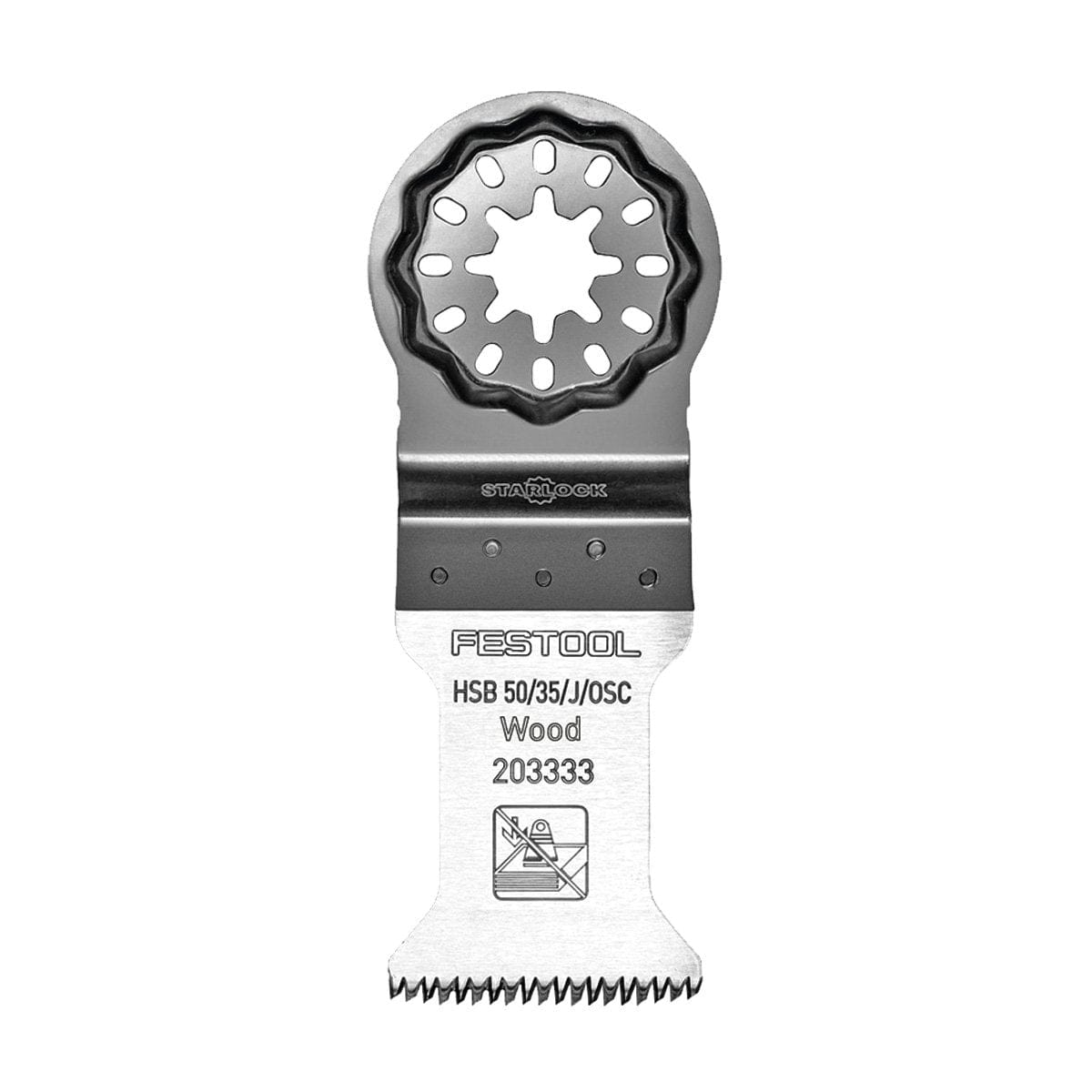 Festool 203333 Multi-Tool Vecturo Starlock Plus Wood Saw Blade HSB 50/35/J/OSC/5