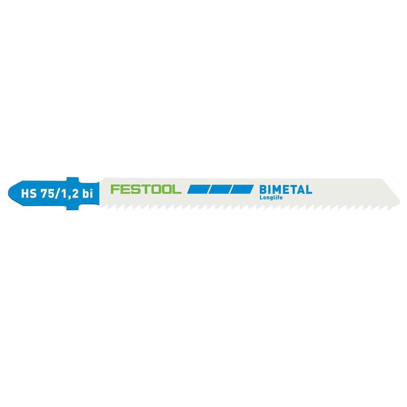 Festool 204270 Saw Blade Festool 75mm Jigsaw Blades for Metal HS 75/1,2 BI 20427*
