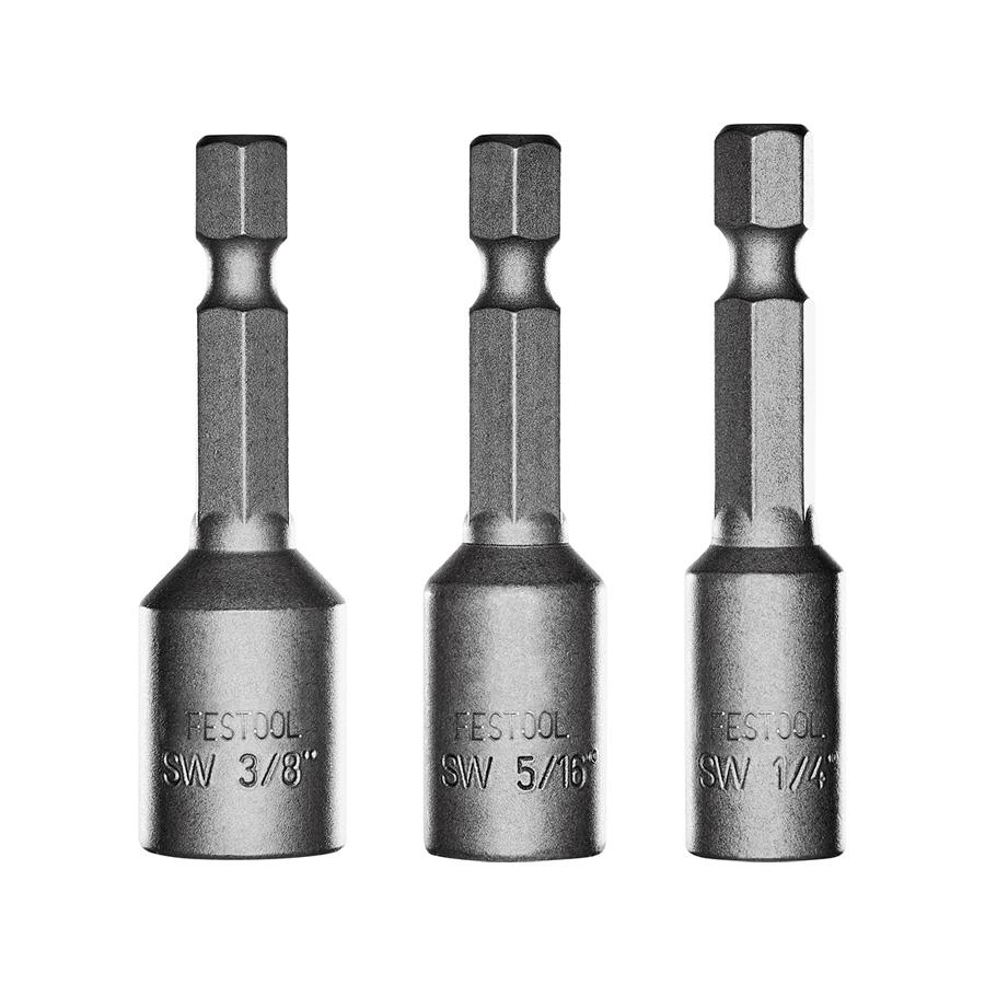 Festool 204388 Drill & Screwdriver Bits 3-Piece Nut Driver Set