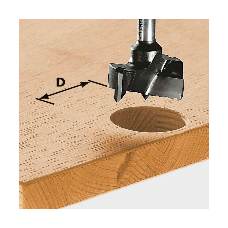 Festool 491077 Plunge Router Hinge Boring Bit HW S8 D35