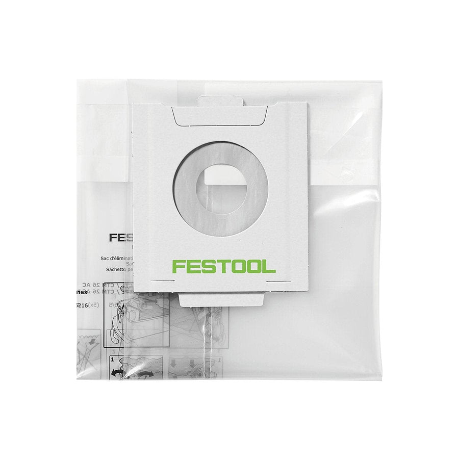 Festool 497540 Filter Bags Disposable Dust Liners ENS-CT 48 AC/5