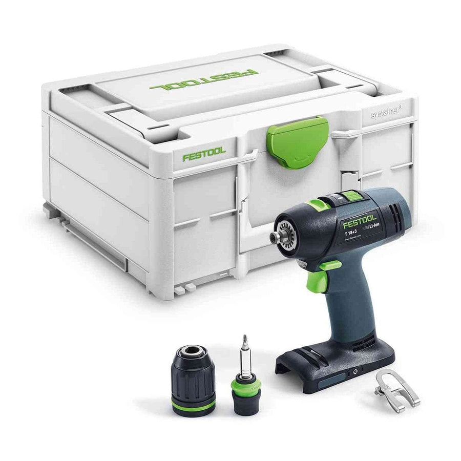 Festool 576451 Cordless Drill Cordless Drill T 18+3 - Basic