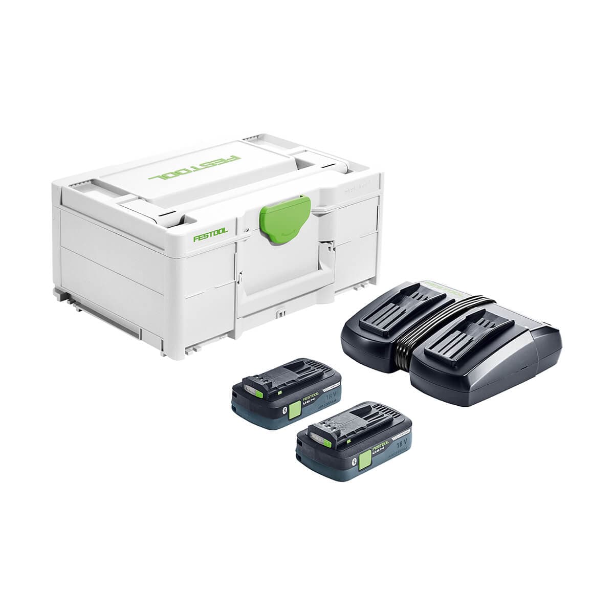 Festool 577108 Batteries and Chargers Energy Set SYS 18V 2x4.0/TCL 6 DUO