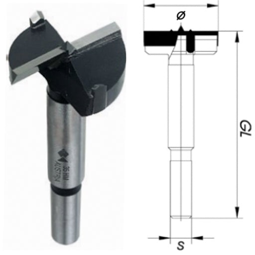 Fisch 043003500 Drill & Screwdriver Bits Fisch Tools Carbide 35mm Universal Premium Forstner Bit 0