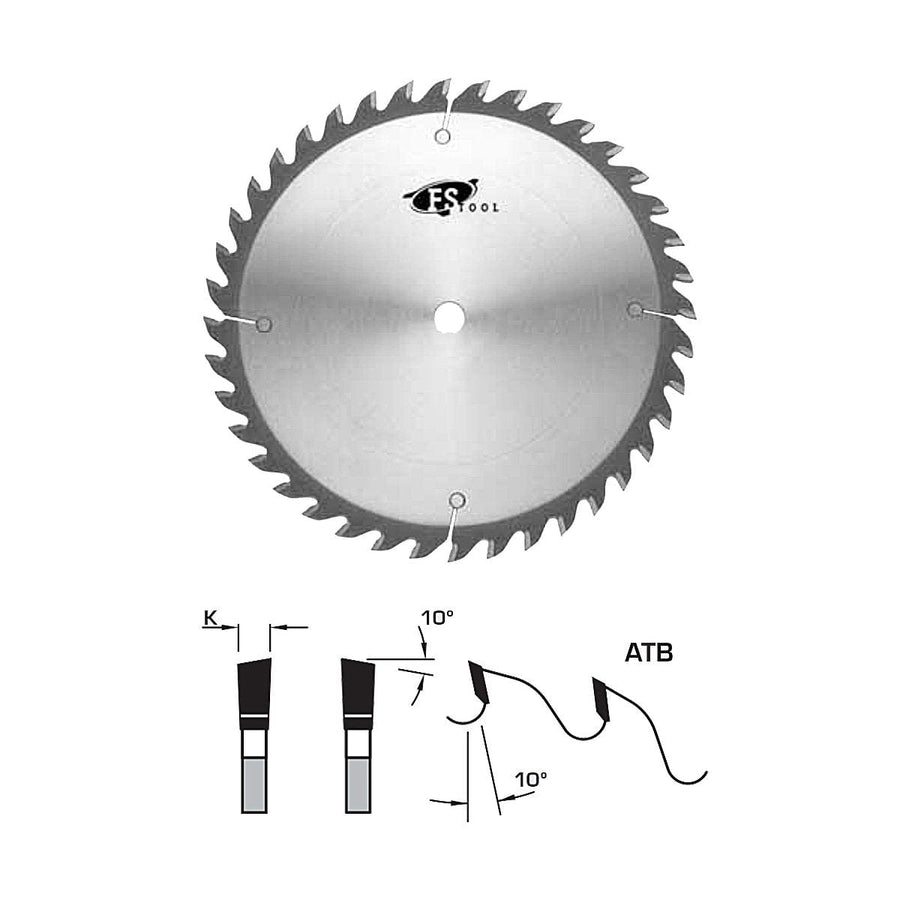 FS Tool L03250 Saw Blade Cross Cut Saw Blade 10" 40 Tooth 5/8" Bore