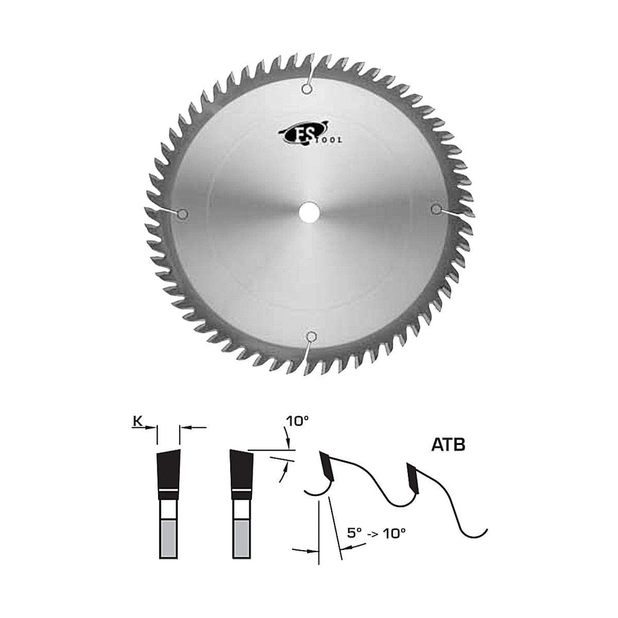 FS Tool L04250 Saw Blade Standard Cross Cut Saw Blade 10" 60 Tooth 5/8" Bore