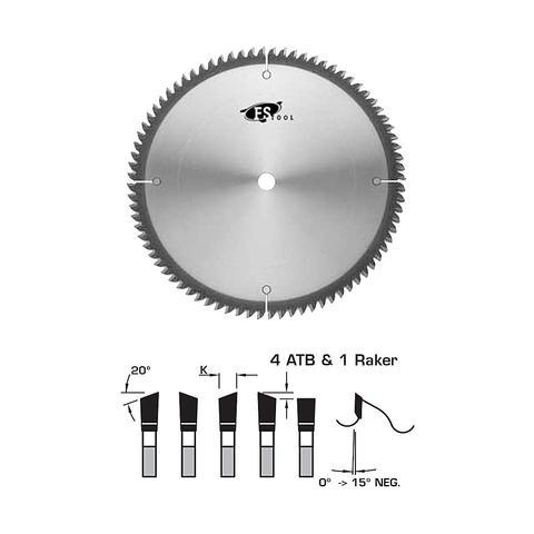 FS Tool LM6250 Saw Blade FS Tool Crosscut Circular Saw Blade 10 Inch x 80T ATB+R with 5/8 Inch Bore