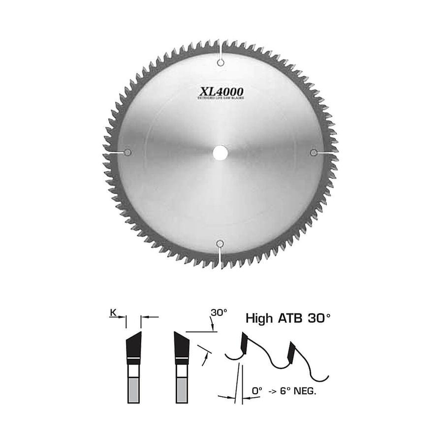 FS Tool SM6251-30PH Saw Blade XL4000 Melamine Blade 10" 80 Tooth - 30mm Bore