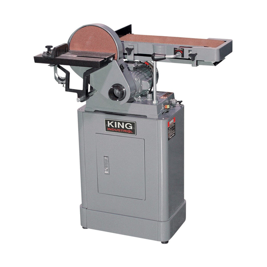 King Industrial KC-760L Sanding Machine 6" x 48" Belt and 9" Disc Sander