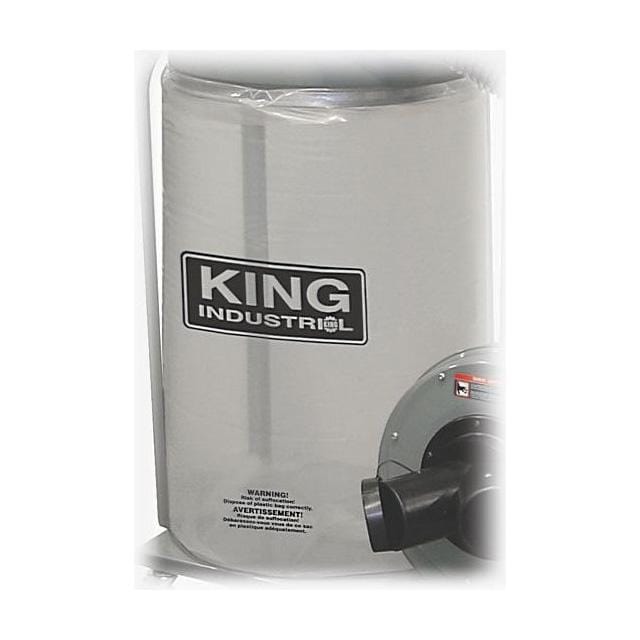 King Industrial KDCB-5 Dust Collector Plastic Dust Collection Bags