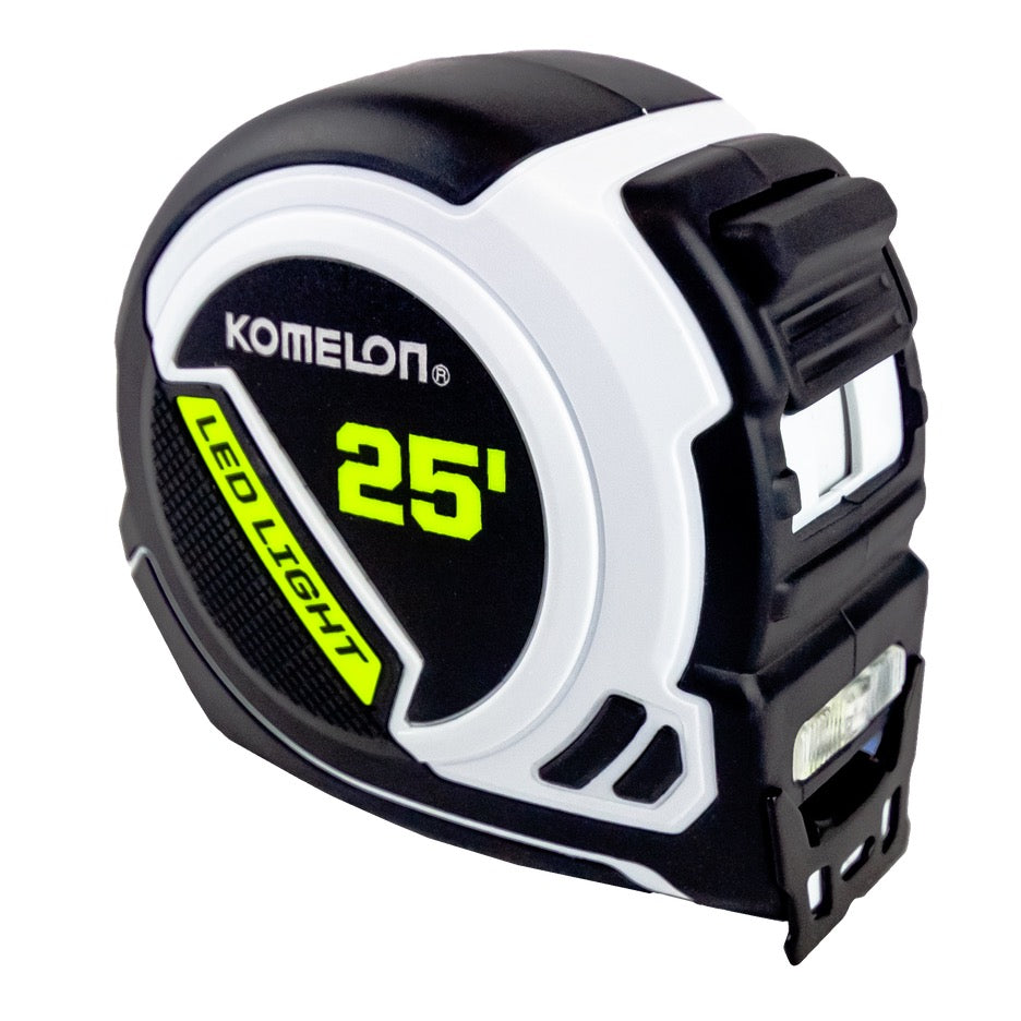 Komelon K25LED Tape Measures Komelon 25 Foot x 1 Inch Rechargeable LED Tape Measure