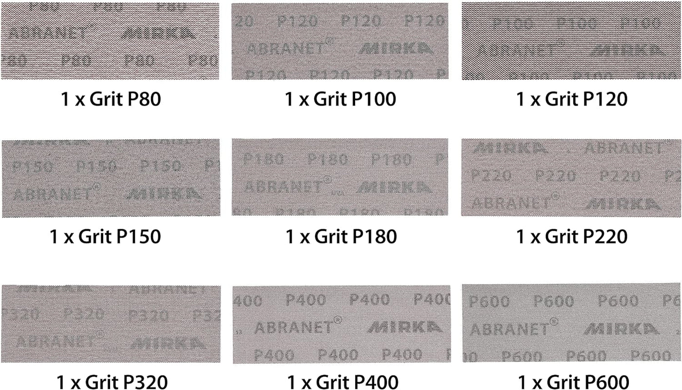 Mirka 9A-150-APRP Sandpaper/Abrasive Mirka Abranet 2¾x7¾" Assortment Pack | 9A-150-APRP
