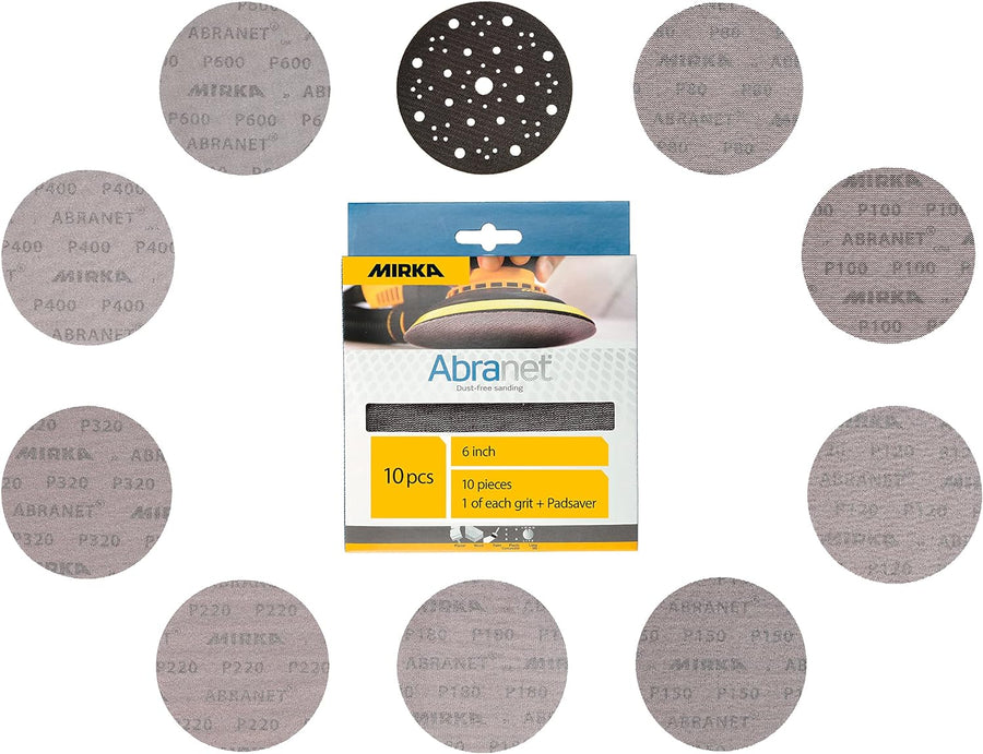 Mirka 9A-241-APRP Sandpaper/Abrasive Mirka Abranet 6" Assortment Pack | 9A-241-APRP