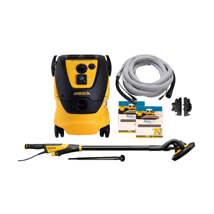 Mirka MCA-PREMLEROS Random Orbital Sander LEROS 950CV Premium Drywall Sander/Dust Extractor Package