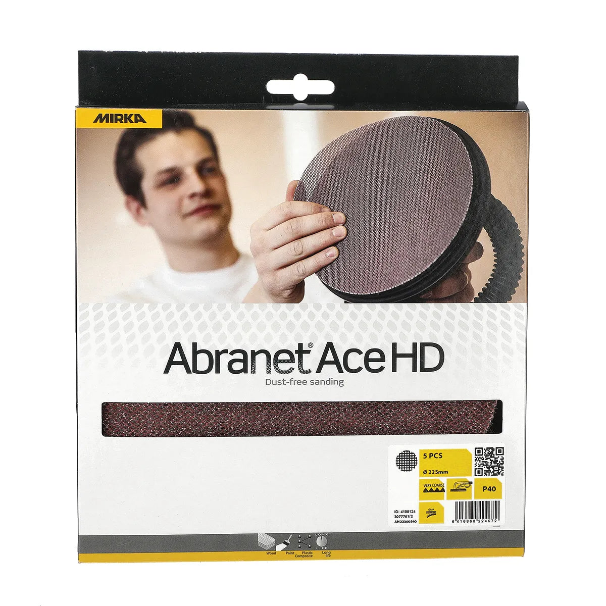Mirka Sandpaper/Abrasive 9" Abranet Ace Heavy Duty Abrasive (5 Pack) | AH-223-xxx