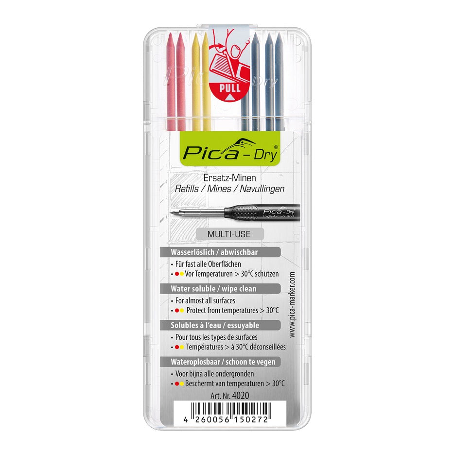 Pica 4020 Marking Tools Pica Multi-Use Water Soluble Refill Set for Pica Dry