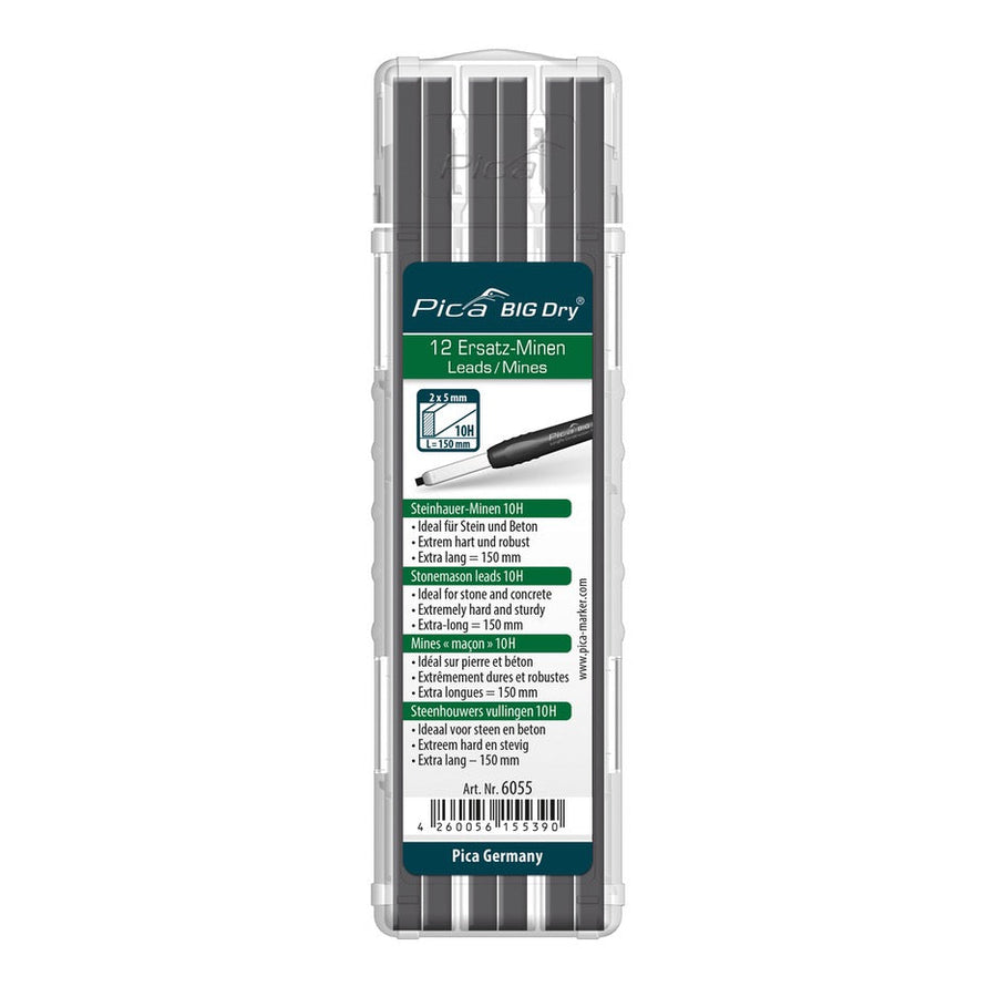Pica 6055 Marking Tools Pica 10H Stonemason Refill Set for Pica Big-Dry
