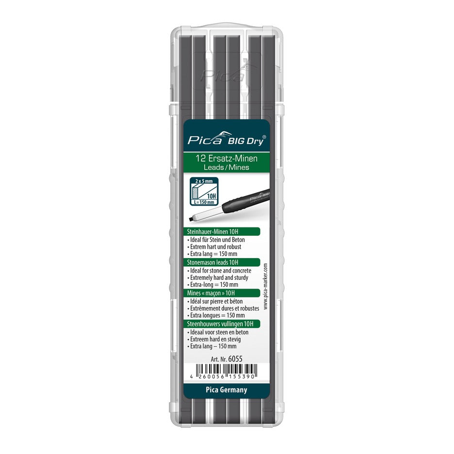 Pica 6055 Marking Tools Pica 10H Stonemason Refill Set for Pica Big-Dry