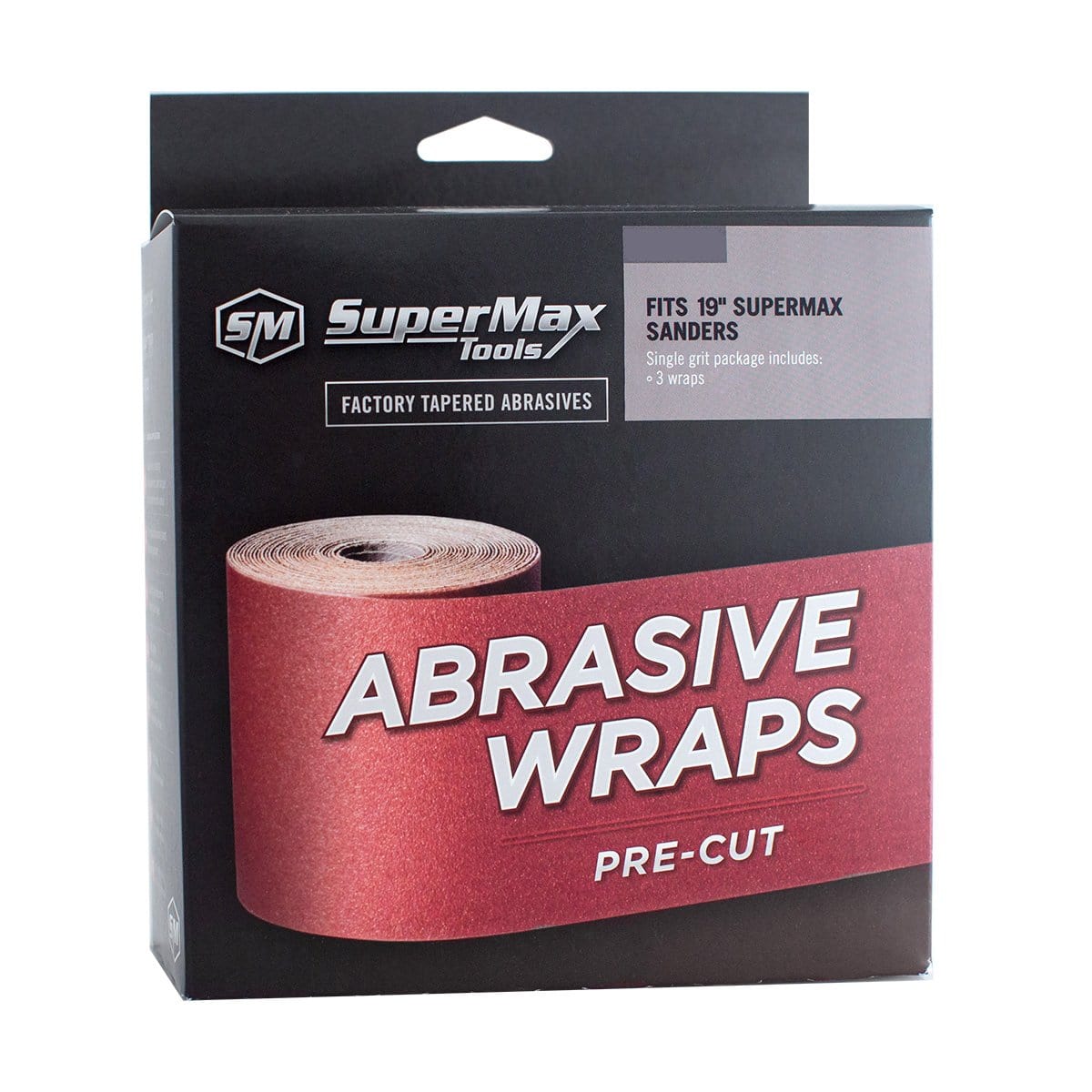 SuperMax Tools 60-19-000 Abrasives Wraps 19-38 Drum Sander Abrasive Mixed Grit Assortment