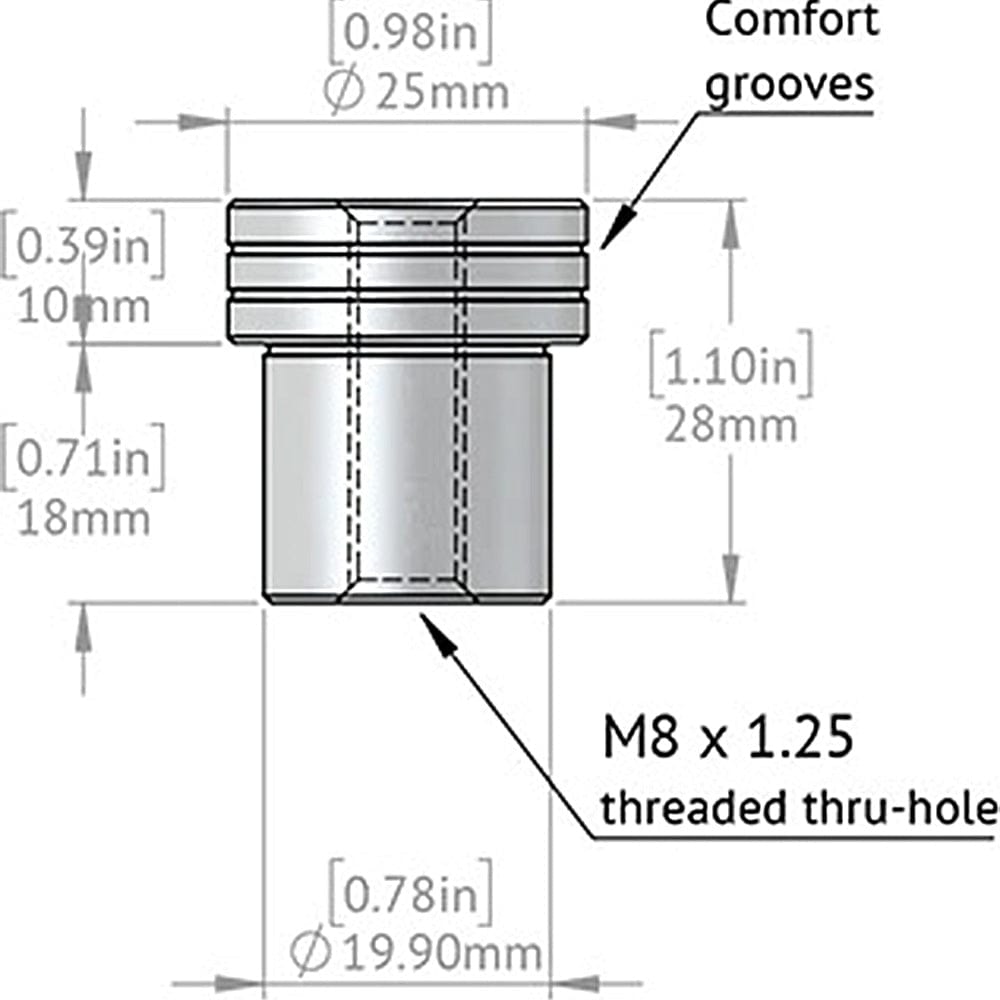 TSO Products 61-403 A MFT Table DoubleGroove™ 20mm Bench Dogs - Small