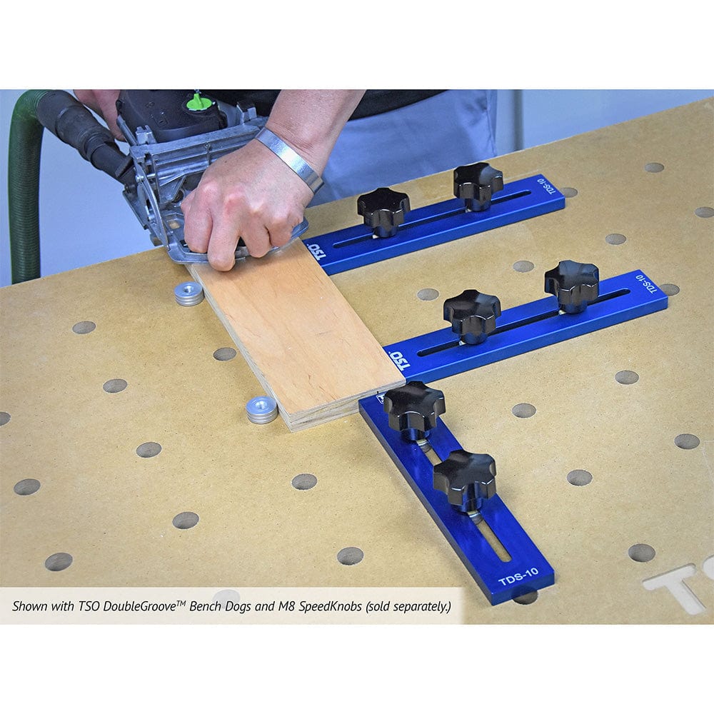 TSO Products 61-418 A MFT Table TDS-10 Dog Stops for 20mm Worktops