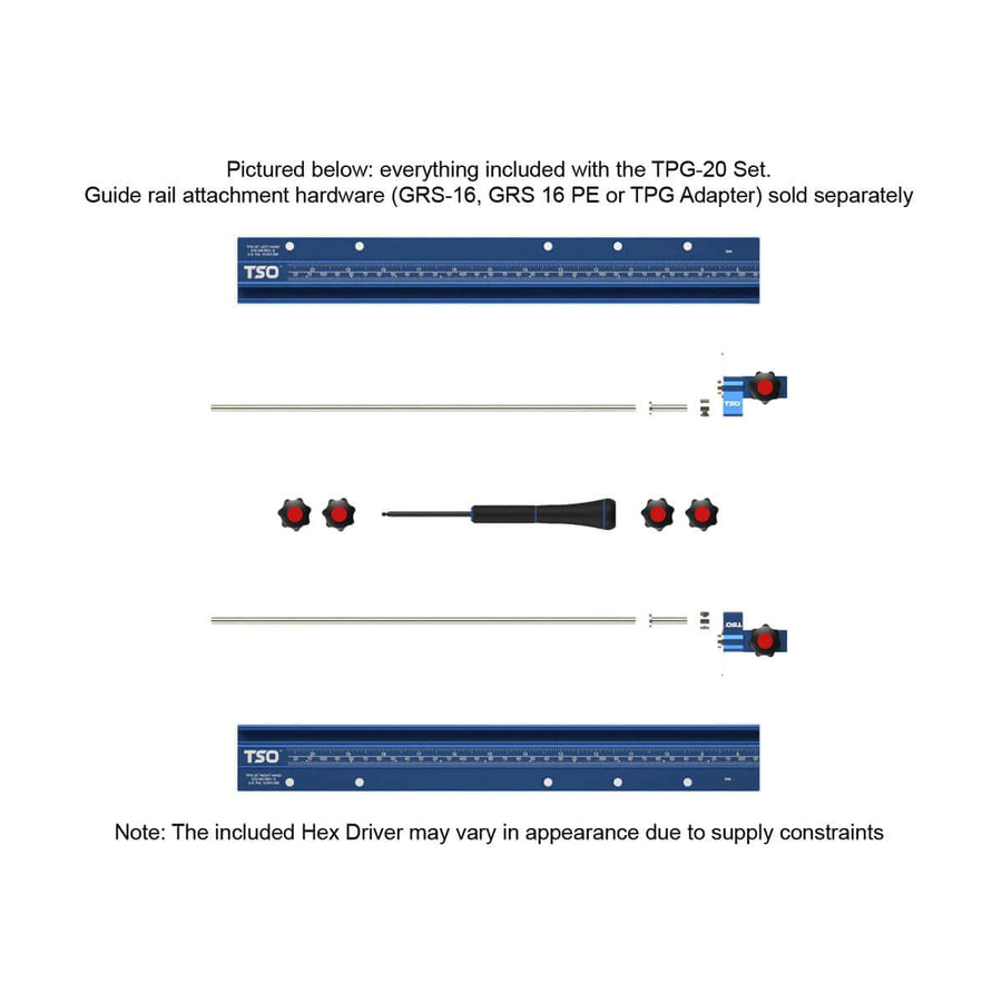 TSO Products 61-471 Guide Rail Accessory TPG Parallel Guide System TPG-20 Set