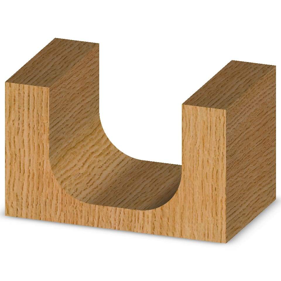 WHITESIDE 1372 Form Router Bits WHITESIDE 1372 - Bowl & Tray Bit 1/4R 3/4CD 5/8CL 1/4SH 2FL