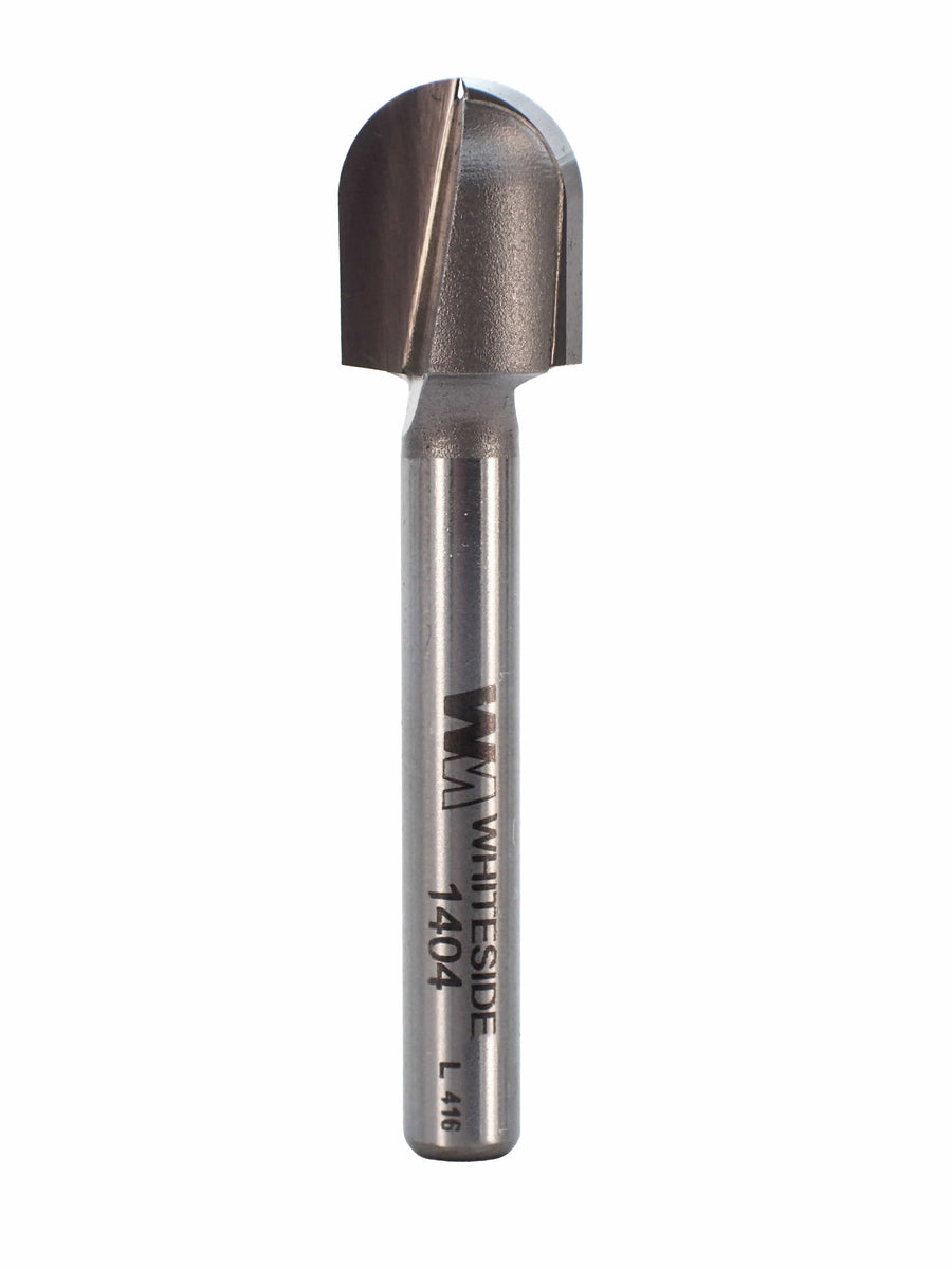 WHITESIDE 1404 Form Router Bits WHITESIDE 1404 - Round Nose Bit 1/4R 1/2CD 5/8CL 1/4SH 2FL