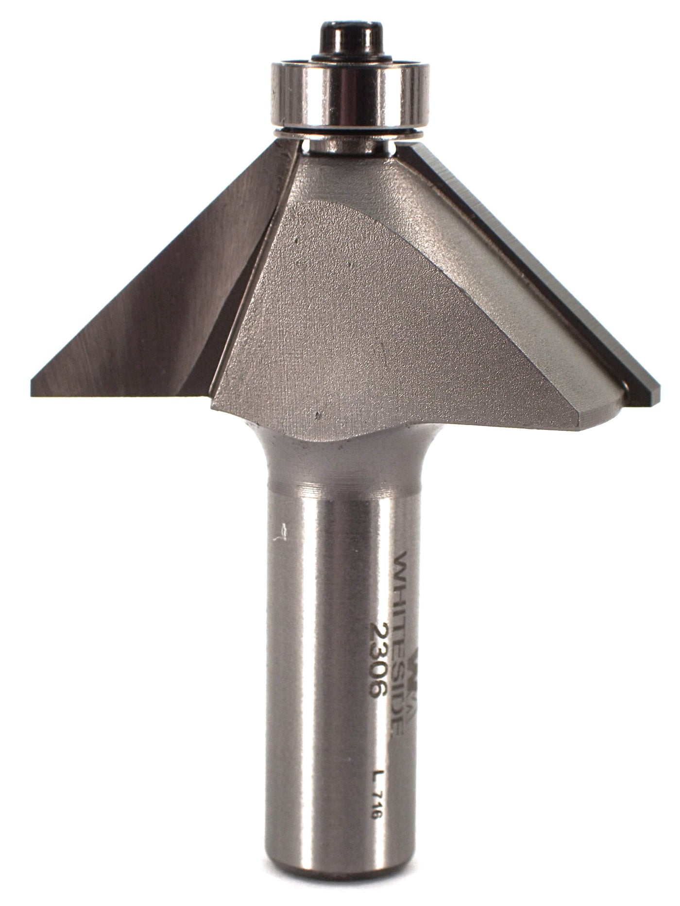 WHITESIDE 2306 Form Router Bits WHITESIDE 2306 - Chamfer Bit 45 Degree 1-1/16CL 3/4CH 1/2SH 2FL