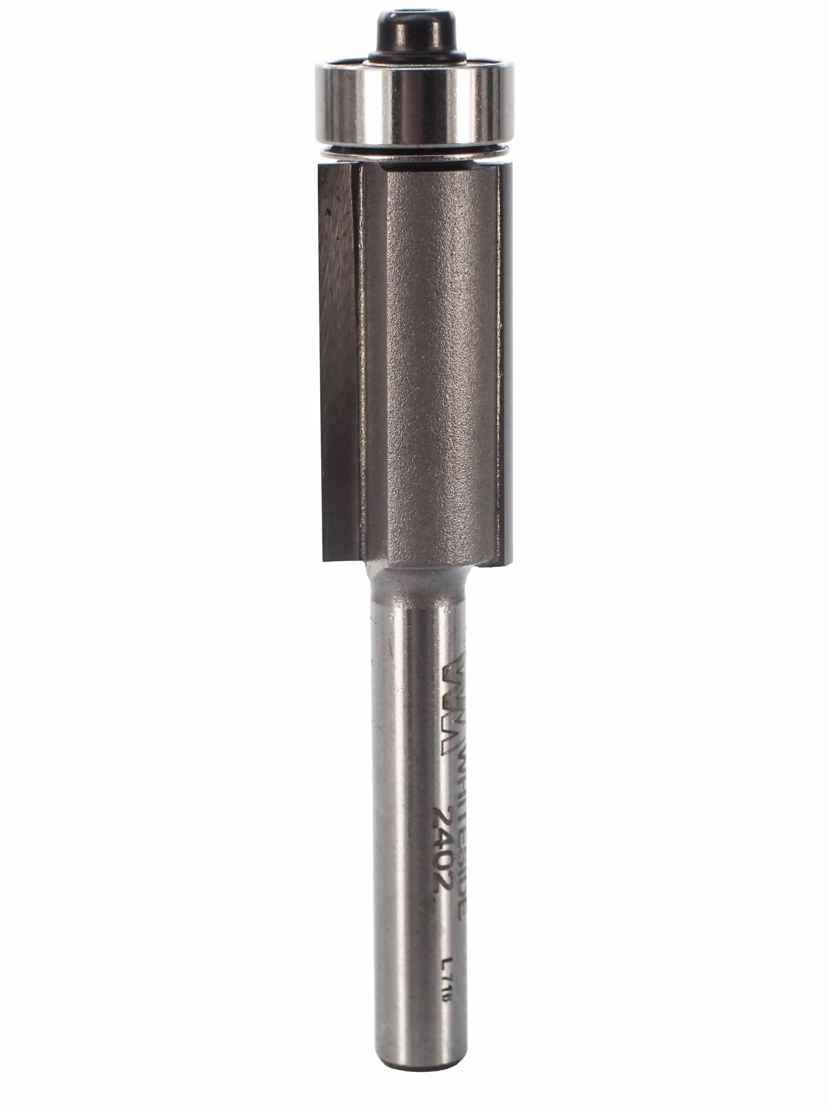 WHITESIDE 2402 Straight Router Bits WHITESIDE 2402 - FlushTrim Bit 1/2CD 1CL w/B3 Bearing 1/4SH 2FL