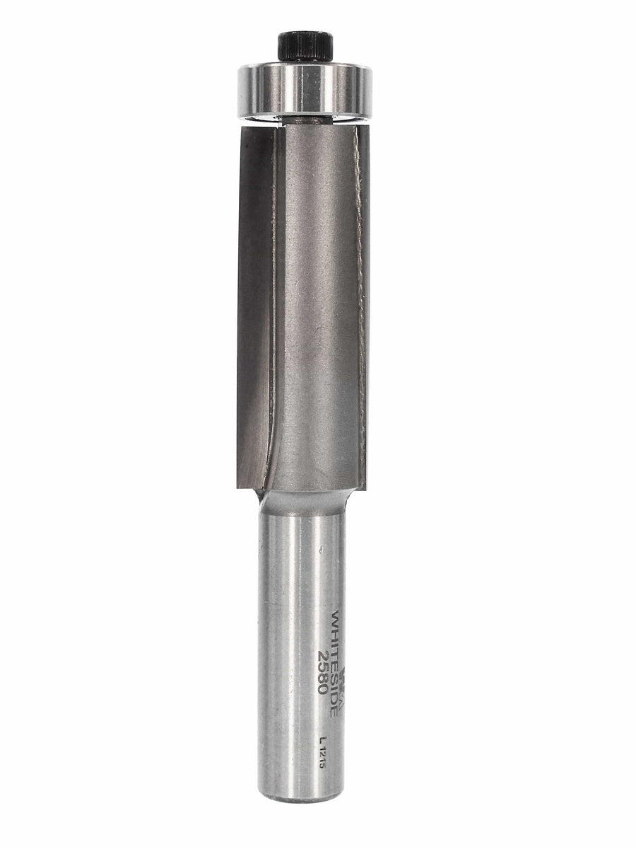 WHITESIDE 2580 Straight Router Bits WHITESIDE 2580 - Downshear Flush Trim Bit 3/4CD 2CL w/B4 Bearing 1/2SH 2FL