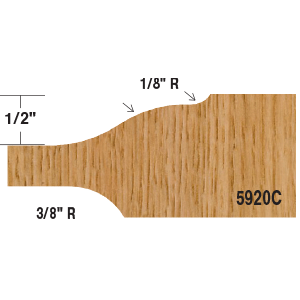 WHITESIDE 5920C Form Router Bits WHITESIDE 5920C - Raised Panel Bit w/ Back Cutter